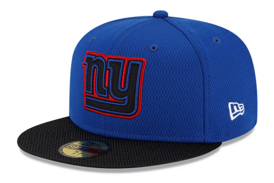 New York Giants New Era Sideline Road 59FIFTY Fitted Hat - Blue