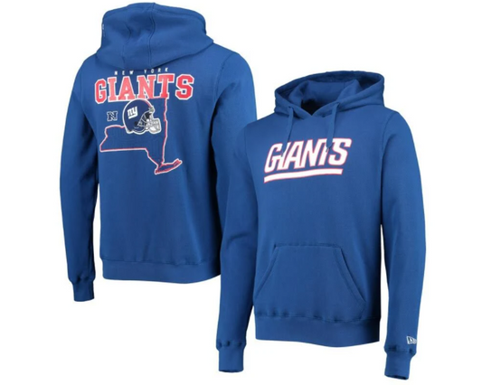 New York Giants New Era State Pull Over Hoodie - Blue