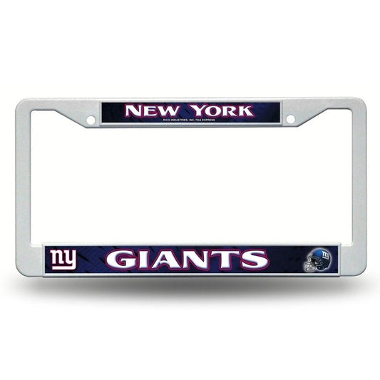 New York Giants Rico Industries 12" x 6" Chrome Metal License Plate Frame