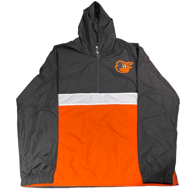 Baltimore Orioles Majestic Elite Color Block 1/2 Zip Windbreaker Jacket