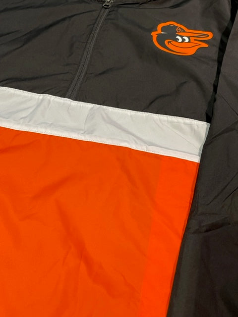 Baltimore Orioles Majestic Elite Color Block 1/2 Zip Windbreaker Jacket