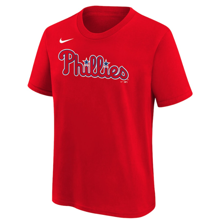 Philadelphia Phillies Nike #3 Youth Bryce Harper Player T-shirt- Red