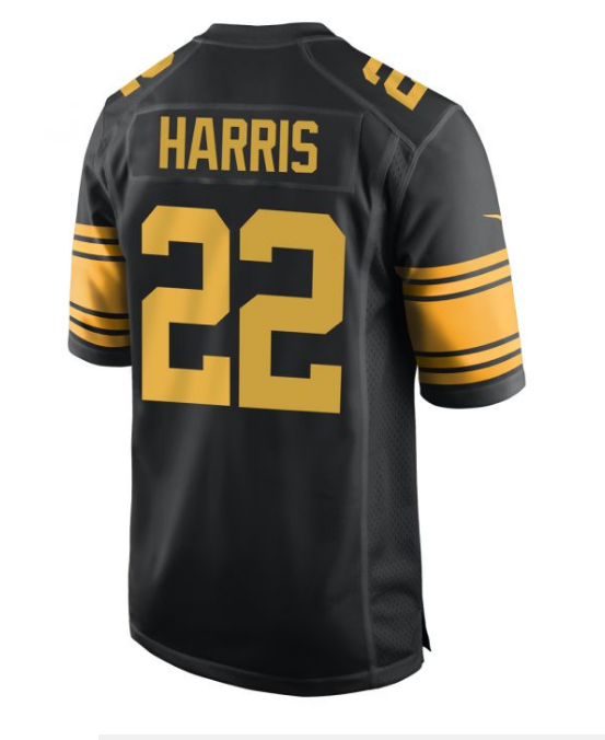 Pittsburgh Steelers #22 Najee Harris Color Rush Youth Jersey - Black