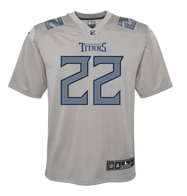 Tennessee Titans #22 Derrick Henry Youth Atmosphere Jersey - Gray