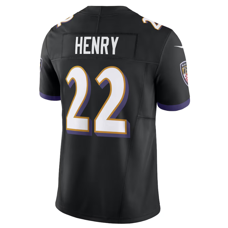 Baltimore Ravens Nike Derrick Henry #22 Men's F.U.S.E Black Jersey