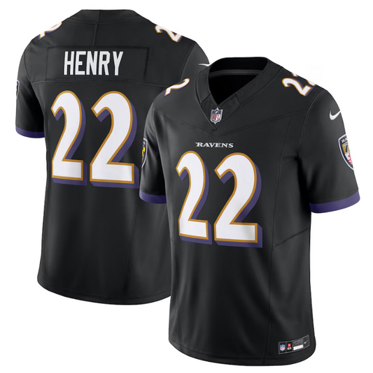 Baltimore Ravens Nike Derrick Henry #22 Men's F.U.S.E Black Jersey