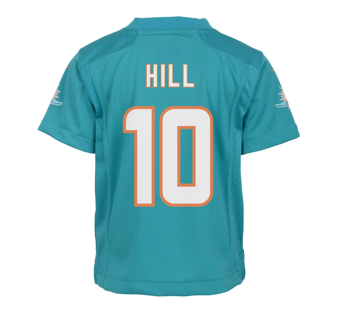 Miami Dolphins #10 Tyreek Hill Toddler Nike Game Jersey - Aqua