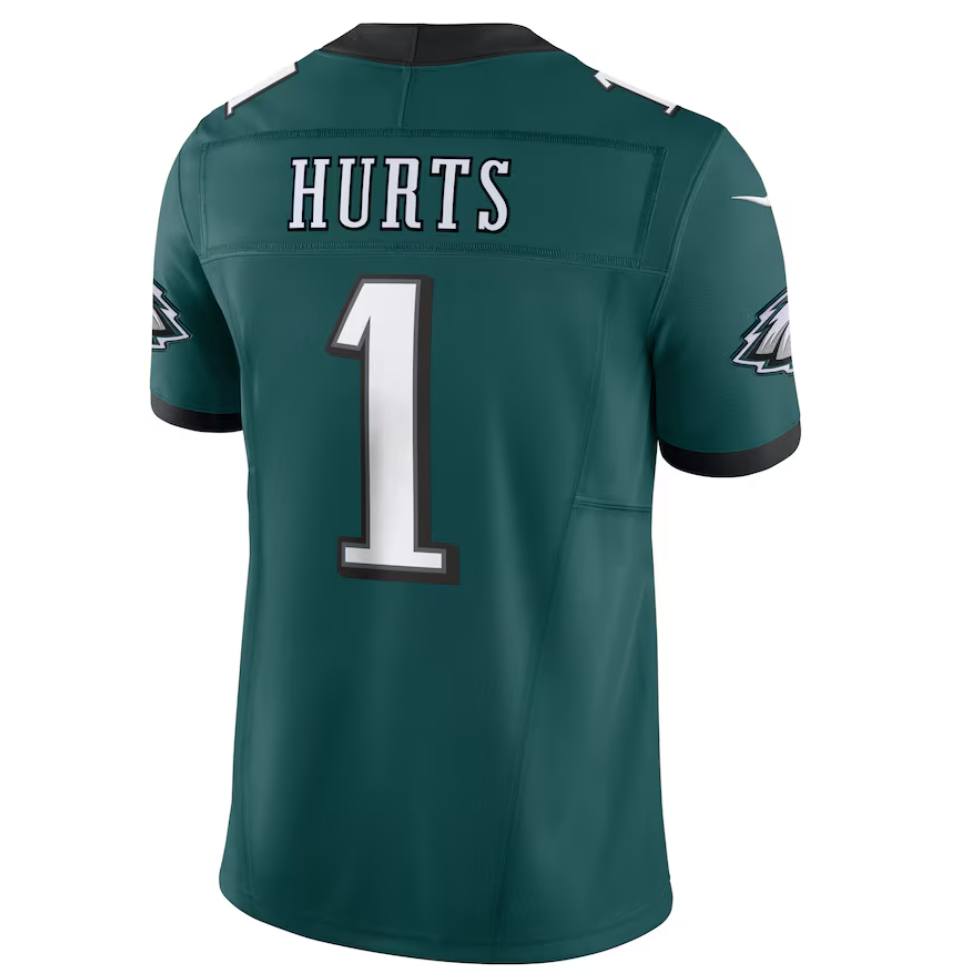 Phiadelphia Eagles # 1 Jalen Hurts Nike F.U.S.E. Limited Jersey - Midnight Green