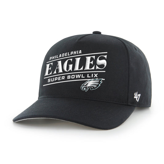 Philadelphia Eagles '47 Super Bowl LIX Hitch Adjustable Hat - Black