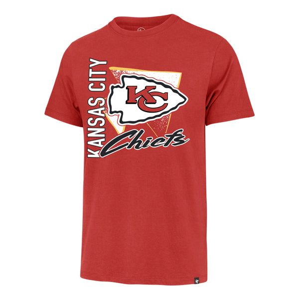 Kansas City Chiefs '47 Brand Racer Side Arm Franklins T-Shirt- Red
