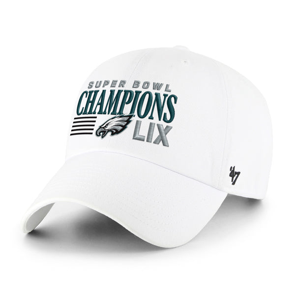 Philadelphia Eagles '47 Super Bowl LIX Champions Clean Up Adjustable Hat - White