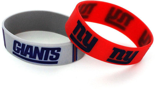 New York Giants Team Fan Bands Set of Two