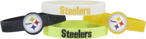 Pittsburgh Steelers Team Silicone Fan Bands Set of Four