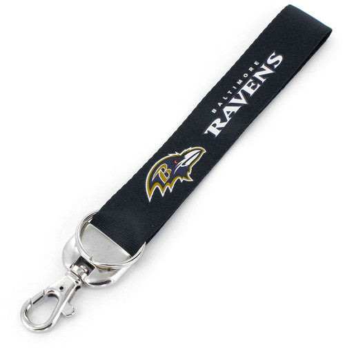 Baltimore Ravens Deluxe  Keychain Wristlet Lanyard