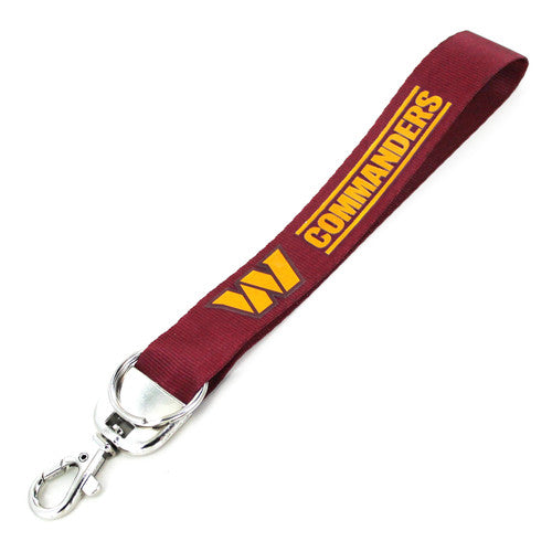 Washington Commanders Deluxe  Keychain Wristlet Lanyard
