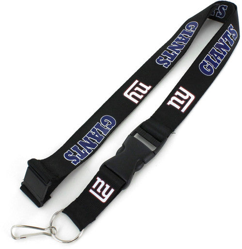 New York Giants Aminco Black Team Lanyard