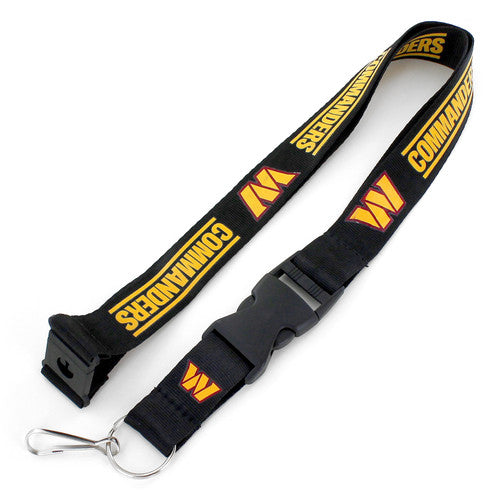 Washington Commanders Aminco Black Team Lanyard