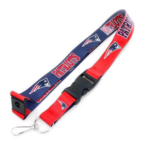 New England Patriots Aminco Two Tone Reversible Lanyard