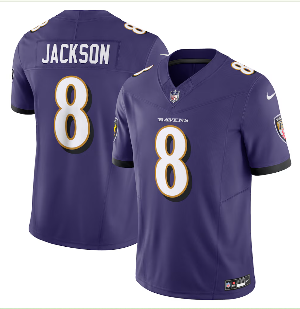 Lamar Jackson Baltimore Ravens Nike Vapor F.U.S.E. Men's  Limited Jersey - Purple