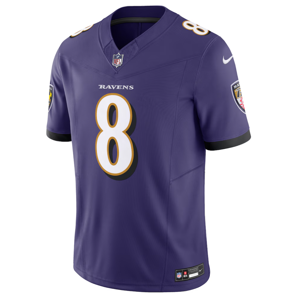 Lamar Jackson Baltimore Ravens Nike Vapor F.U.S.E. Men's  Limited Jersey - Purple