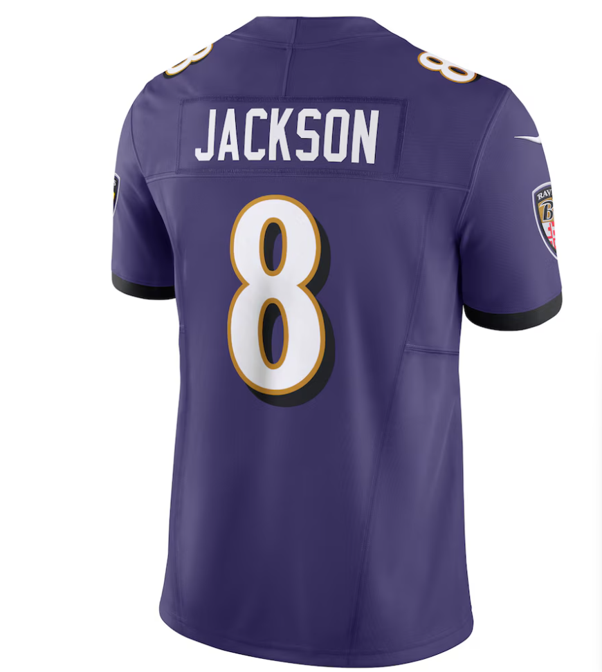 Lamar Jackson Baltimore Ravens Nike Vapor F.U.S.E. Men's  Limited Jersey - Purple