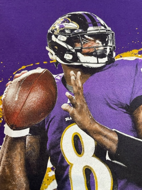 Baltimore Ravens Outerstuff  Lamar Jackson Youth Player Max T-shirt