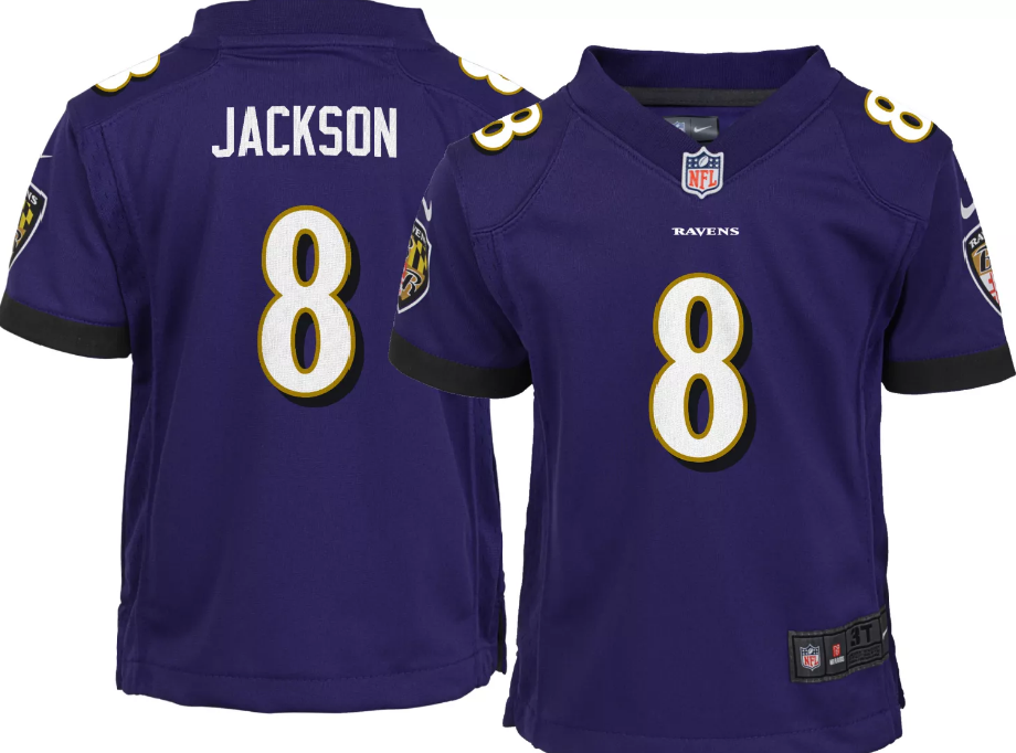 Baltimore Ravens Nike #8 Lamar Jackson Pre-school Kids Jersey- Purple