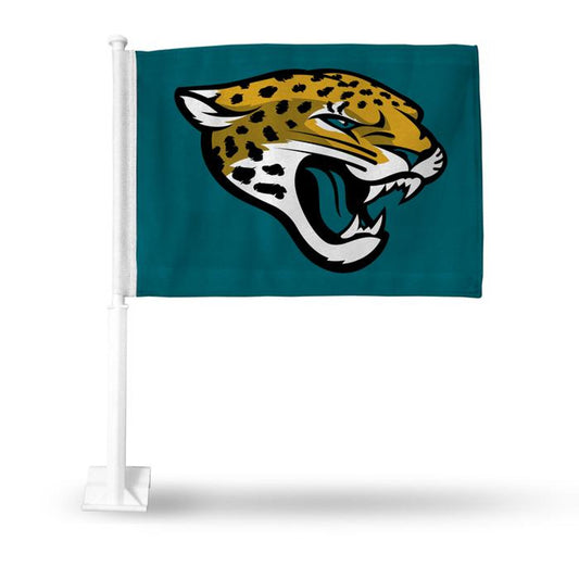 Jacksonville Jaguars Team Car Flag - Aqua