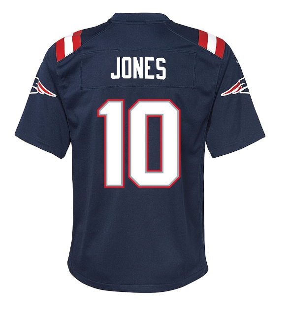 New England Patriots Nike #10 Mac Jones Youth Jersey - Blue