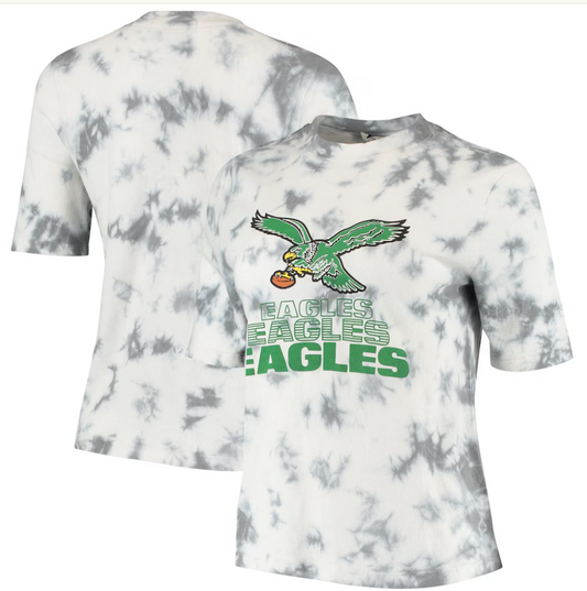 Philadelphia Eagles Junk Food Women's Team Spirit Tie Dye  T-Shirt