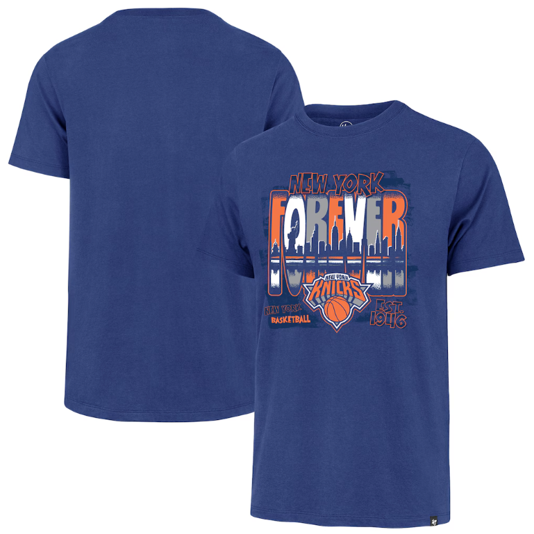 New York Knicks '47 Forever Franklin T-Shirt- Blue