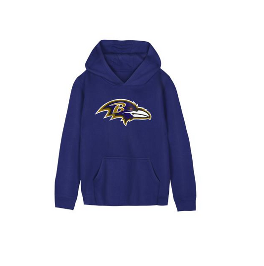Baltimore Ravens Outerstuff Basic Logo Pre-School Kids Pull Over Hoodie