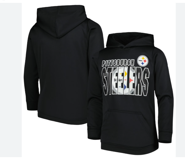 Pittsburgh Steelers Outerstuff Toddler Logo Black Hoodie