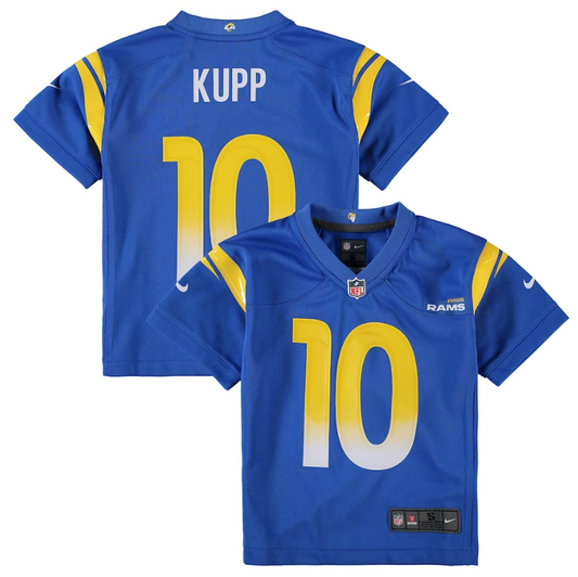 Los Angeles Ram Cooper Kupp #10 Pre-School Kids Home Blue Jersey