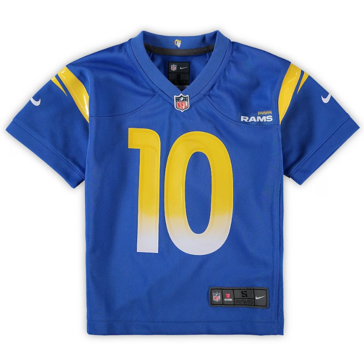 Los Angeles Ram Cooper Kupp #10 Pre-School Kids Home Blue Jersey