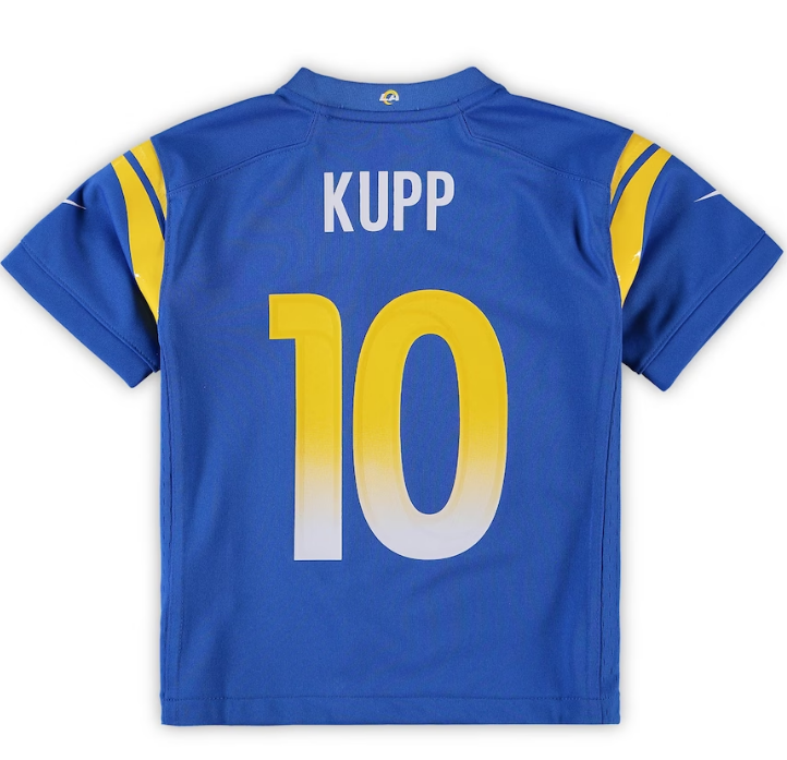Los Angeles Ram Cooper Kupp #10 Pre-School Kids Home Blue Jersey