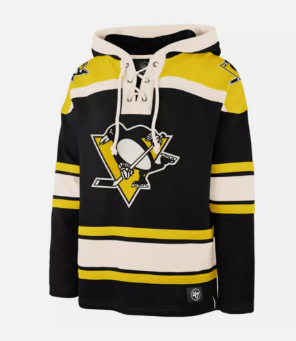 Pittsburgh Penguins NHL Superior Men's Lacer Hoodie - Black