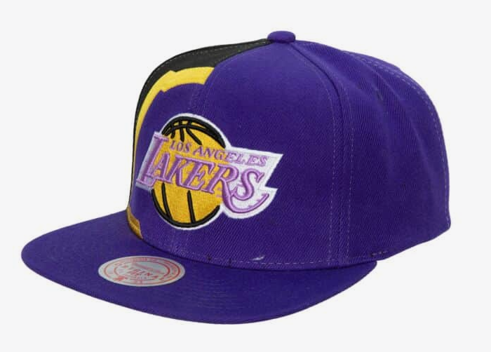 Los Angeles Lakers Mitchell & Ness Retroline Snapback Hat - Purple