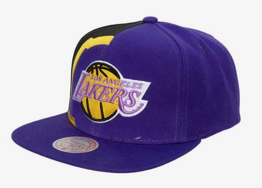 Los Angeles Lakers Mitchell & Ness Retroline Snapback Hat - Purple