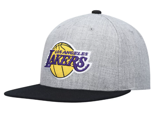 Los Angeles Lakers Mitchell & Ness Heather Under Pop Snapback Hat