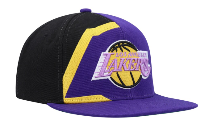 Los Angeles Lakers Mitchell & Ness Retroline Snapback Hat - Purple