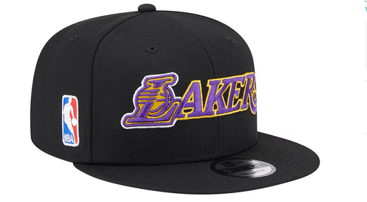 Los Angeles Lakers New Era Logo Blend 9FIFTY Hat - Black