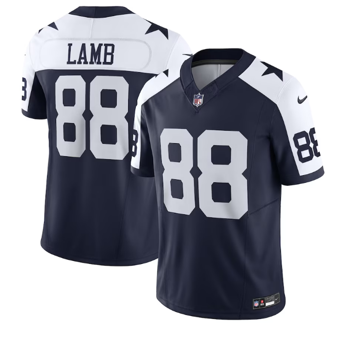 Dallas Cowboys #88 CeeDee Lamb Nike Vapor F.U.S.E. Limited Jersey - Throwback