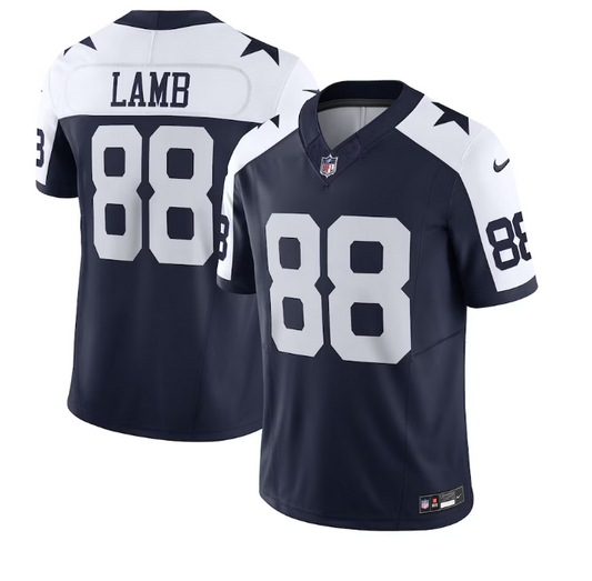 Dallas Cowboys #88 CeeDee Lamb Nike Vapor F.U.S.E. Limited Jersey - Throwback