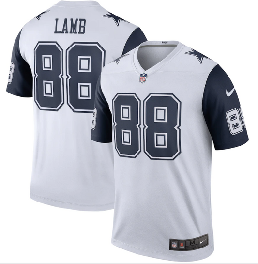 Dallas Cowboys Nike #88CeeDee Lamb White Legend Color Rush Men's Jersey