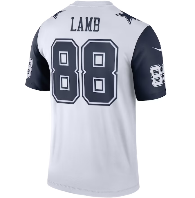 Dallas Cowboys Nike #88CeeDee Lamb White Legend Color Rush Men's Jersey