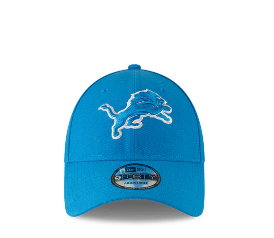 Detroit Lions New Era League 9FORTY Adjustable Hat - Blue