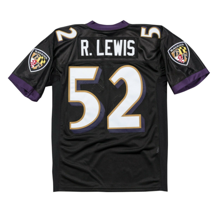 Baltimore Ravens Mitchell & Ness# 52 Ray Lewis Hall Of Fame Legacy Black Jersey