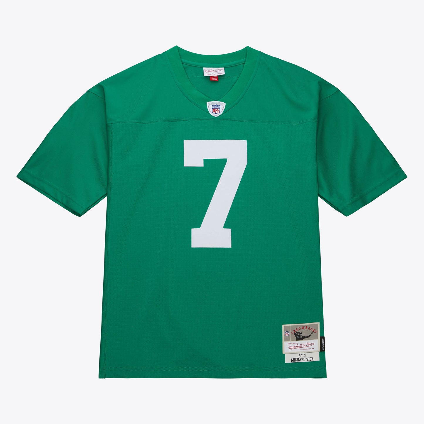 Philadelphia Eagles Mitchell & Ness #7 Michael Vick 2010 Legacy Jersey- Kelly Green