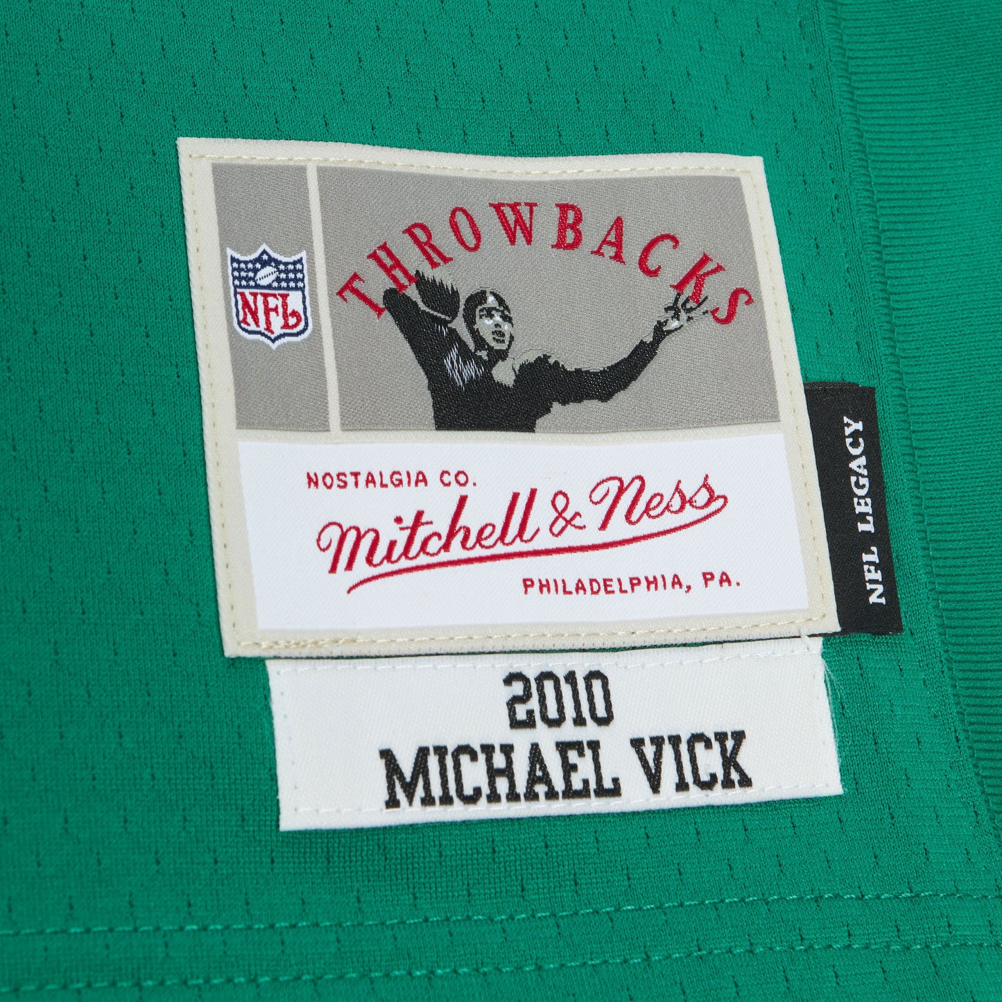 Philadelphia Eagles Mitchell & Ness #7 Michael Vick 2010 Legacy Jersey- Kelly Green